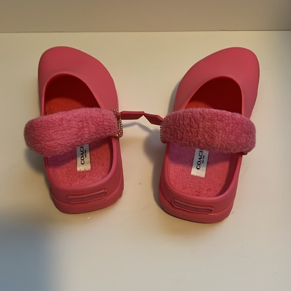COACH petunia pink Lola Clogs. Size 6 New with box - Picture 6 of 7